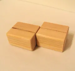 木製ペーパースタンド＊2個セット/席札/プライスタグ/値札/トレカ/メモスタンドとして