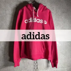 adidas NEO ロゴパーカー スウェット フードパーカー ピンク 裏起毛 アディダス