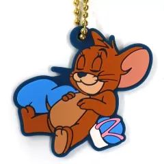 【中古】キーホルダー ジェリー/眠り ラバーチャーム 「一番くじ トムとジェリー ～One peaceful day～」 F賞