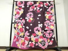 平和屋着物□上質な紬 人物風景文 正絹 逸品 AAAY5210nf