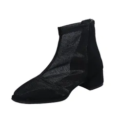 ☆ ブラック ☆ 37(23.5cm) ☆ ブーツサンダル アンクルブーティ mmbsd0703a ブーツサンダル レディース 夏ブーツ サマーブーツ ショートブーツ ブーツ 靴 くつ シューズ スプリングブーツ アンクルブーティ 夏 春 シースルー 透かし