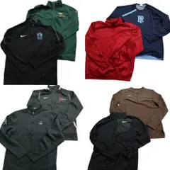 古着卸 まとめ売り ナイキ ジャージ/トラックジャケット 7枚セット (メンズ M ) ハーフジップ フルジップ 中古 古着 MY3881