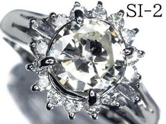 1.065ct ハートシェイプ ダイヤモンド リング 鑑定書付 - メルカリ