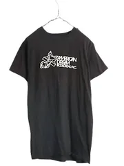 【お得なクーポン配布中!】 デッドストック 70s USA製 企業 ロゴ グラフィック アート プリント Tシャツ XL 小さめ メンズ M 70年代 ヴィンテージ シングルステッチ 黒