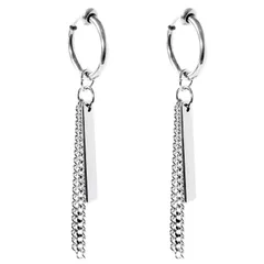 [SEIYA INTERNATIONAL] イヤリング メンズ フェイクピアス イヤーカフ フープイヤリング レディース ノンホールピアス 韓国 穴なし 両耳セット