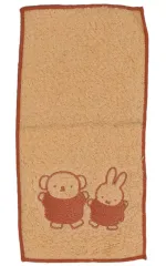 【中古】タオル・手ぬぐい ミッフィー＆ボリス ふわふわハンカチ 「タイトーくじ ミッフィー＆ボリス Fluffy Collection」 F賞