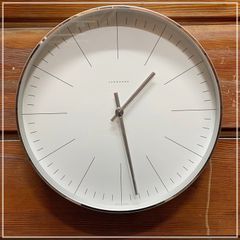 ユンハンス JUNGHANS 壁掛け時計 30cm Max Bill by Junghans Wall Clock 367 6046 00 クォーツ時計 オシャレ シンプル 文字無し ドイツ【RU0819-1】