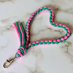 スマホストラップ カメラストラップ パラコード ハンドストラップ 一眼レフ  ハンドメイド ギフト ピンク 緑 ミドリ グリーン