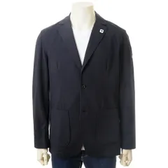 LARDINI ネイビー テーラードジャケット　ラルディーニ 中古・古着通販】LARDINI (ラルディーニ) テーラードジャケット