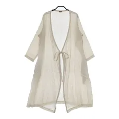 R&D.M.Co- リネン　カシュクール ガウン　羽織 コート アイボリー レディース オールドマンズテーラー【中古】5-0604M∞ R&D.M.Co- リネン カシュクール ガウン 羽織 コート アイボリー