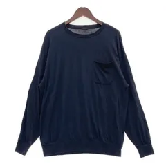 comoli 天竺　ロンT ネイビー　サイズ3 X01-05008 COMOLI コモリ 空紡天竺 長袖Tシャツ (X01-05008)