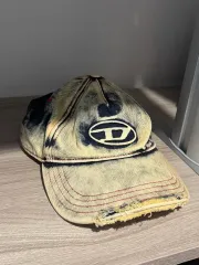 DIESEL(ディーゼル) C ー Seymon デニム ベースボール キャップ ブルー ホワイト 02