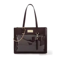 ☆ ブラウン ☆ 痛バッグ トート ショルダー 推し活 2way 痛バッグ トートバッグ 痛バ トート ショルダー 2way 推し活バッグ 痛バック 推し活 バッグ かばん カバン 鞄 肩掛け ハンドバッグ クリア 缶バッジ おしゃれ かわいい