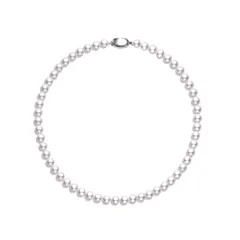 【数量限定】フォーマル 結婚式 パーティー 45cm 冠婚葬祭用 卒業式 ネックレス 真珠 アクセサリー シルバー925 8mm 誕生日 高級貝パール カジュアル 母の日 人気 レディース プレゼント パールネックレス [PHNIBIRD]