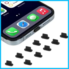【数量限定】10個入り iPhone 対応 Lightning キャップ コネクタカバー ホコリ 砂防止 防水 防塵カバー シリコン蓋 ライトニングキャップ 黒