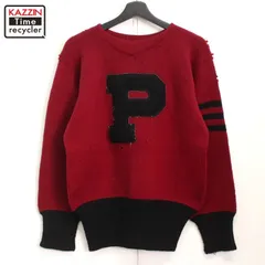 レア⭐︎50's レタードセーター lettered sweater レッド レア⭐︎50's レタードセーター lettered sweater レッド