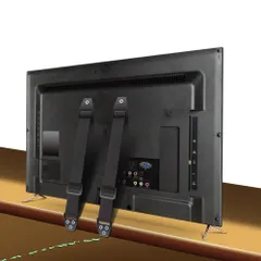 【在庫処分】調整長さ ポータブルインストール 転倒防止 転倒防止 TV TV 家具 安全な固定 家具転倒防止 固定 テレビベルト 耐震 Kspowwin グッズ 地震対策 2本セット 耐震ベルト