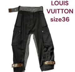22SS LOUIS VUITTON ルイヴィトン モノグラム カーゴ パンツ ルイヴィトン ワークウェア パンツ モノグラム コットン M