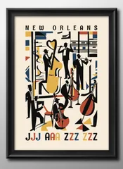 15254ニューオーリンズ ジャズ JAZZ A3 サイズ ポスター アート おしゃれ 絵画 インテリア 北欧 イラスト マット紙 艶消し アートパネル 額 フレーム デザイン 壁掛け ギフト 新築祝い ディスプレイ