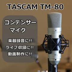 2024年最新】TASCAM コンデンサーマイクロホン TM-80の人気アイテム