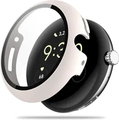【特価セール】Google Pixel Watch 2/Pixel Watch 1 用 ケース 保護 ガラスフィルム 一体型 PC+TPE材質 二重構造 全面保護 超薄型 高耐久 装着簡単 耐衝撃 対応 Google Pixel Watch 2/1保護ケース