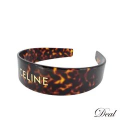 新品CELINEセリーヌトリオンフレザーヘアバンドカチューシャブラック訳あり セリーヌ CELINE アパレル 小物 レディース ブランド トリオンフ