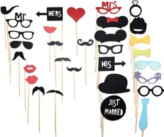 フォトプロップス３１本セット 結婚式 前撮りアイテム おしゃれ 仮装 パーティー フォトアイテム WEDDINGLAND