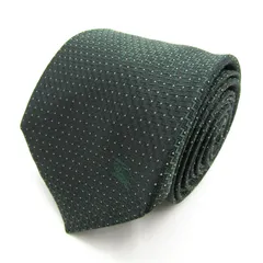 バーバリーロンドン ブランド ネクタイ ドット柄 ホースマーク シルク PO メンズ グリーン BURBERRY LONDON 【中古】