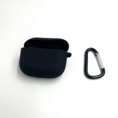 ★新品★ ブラック シリコン AirPodsケース 衝撃吸収 シンプル　おしゃれ　スタイリッシュ　マット　滑りにくい