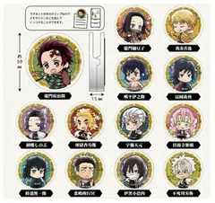 (選べる１３種類)鬼滅の刃 とじコレ 花鳥風月 クリップマグネット【約H59×W59×D15mm】