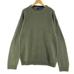 古着 90年代 ラルフローレン Ralph Lauren CHAPS チャップス ヘリンボーン コットンニットセーター メンズXXL ヴィンテージ/eaa371116