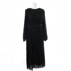 グラシア GLACIER ワンピース ロング 水玉 総柄 M 黒 /MM ■MA