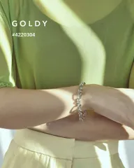 【SALE】GOLDY/ゴールディ/ミックス チェーン マンテル ブレスレット/アクセサリー/4220304のサムネイル