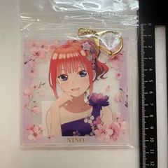 中野二乃 描き下ろしイラスト 桜ドレス 特大BIG アクリルキーホルダー  映画 五等分の花嫁 POP UP SHOP in TOWER RECORDS