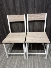 【KS-0151】ニトリシンプルな木目調ダイニング チェア2脚 椅子 LDS4553