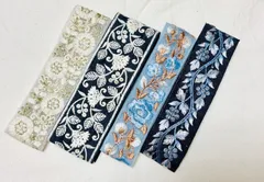 セットE「特別価格」インド刺繍リボン50cm×4 本セット