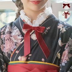 【レッド】リボン付き襦袢 TAK キッズ キャサリンコテージ