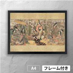 喜多川歌麿 「婦人相学十躰＿浮気之相」 浮世絵ポスター A4