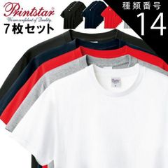 種類14：7点セット_001)杢グレー/M 7点セット 1週間 まとめ買い 無地 Tシャツ 着心地の良い 人気商品  プリントスター 00085-CVT 5.6オンス ヘビーウェイトTシャツ 白 黒