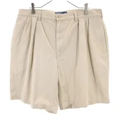 ポロバイラルフローレン 90s オールド チノショートパンツ w38 ベージュ Polo by Ralph Lauren メンズ 【中古】  【230719】