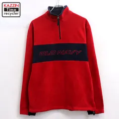 00s OLD NAVY ハーフジップ プルオーバー フリースジャケット メンズ 表記Mサイズ