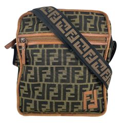 【FENDI】フェンディ ズッカ 7VA152 ショルダーバッグ レザー メンズ ナイロン ポシェット レディース