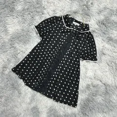 【良品】THEORIA セオリア ブラウス【L】ガーリー  ゆるふわ  レディース  黒系  ブラック【送料無料】のサムネイル