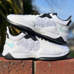 NIKE PG 5 EP 'WHITE BLACK' ナイキ ポール ジョージ 5 【MEN'S】 white/black-glacier blue CW3146-100