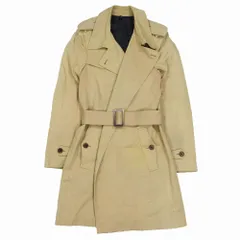 06AW ディオール オム Dior HOMME エディ期 トレンチ コート コットン ジャケット ブルゾン 6HH1034006 46 ベージュ ur5 【中古】
