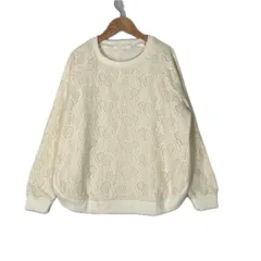 AS KNOW AS アズノウアズ 長袖ニット ナイロン/ポリウレタン レディース F【古着】【中古】【送料無料】