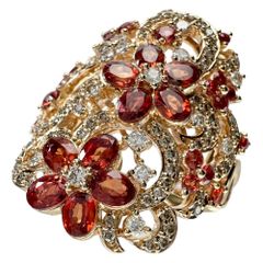 K18 0.50ct ダイヤモンドネックレス フラワーデザイン 40cm