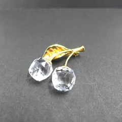 SWAROVSKI スワロフスキー クリスタル チェリー ブローチ　公田店
