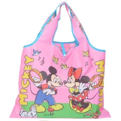 【メール便】ミッキーマウス＆ミニーマウス エコバッグ ショッピングバッグA 演奏会 ディズニー スモールプラネット お買い物かばん キャラクター グッズ 