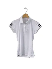 アディダス◆レディース テニスウェア ショートスリーブ 半袖ポロシャツ ホワイト